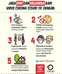 Image of Poster jaga diri dan keluarga dari virus corona
